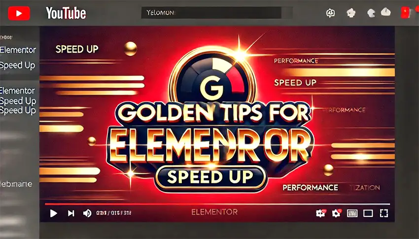 Elementor speed up