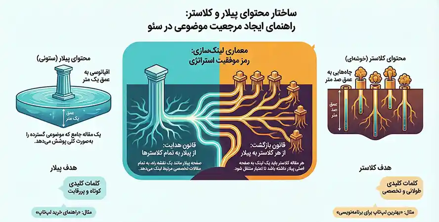 پیلار کانتنت و کلاستر چیست؟ 3 کلاستر